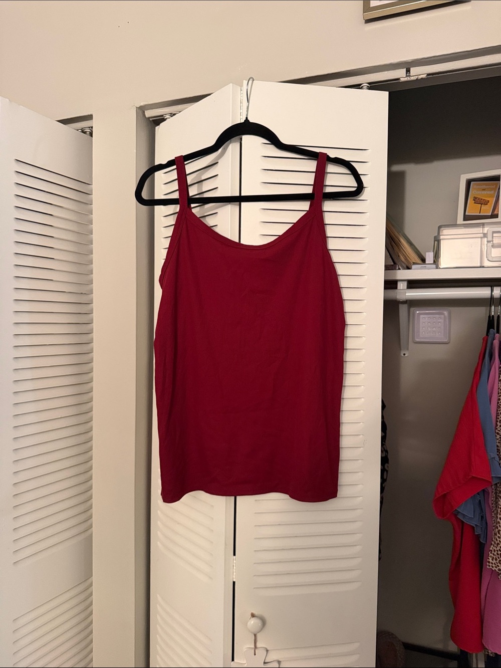 Women’s Red Spaghetti Strap Tank Top
